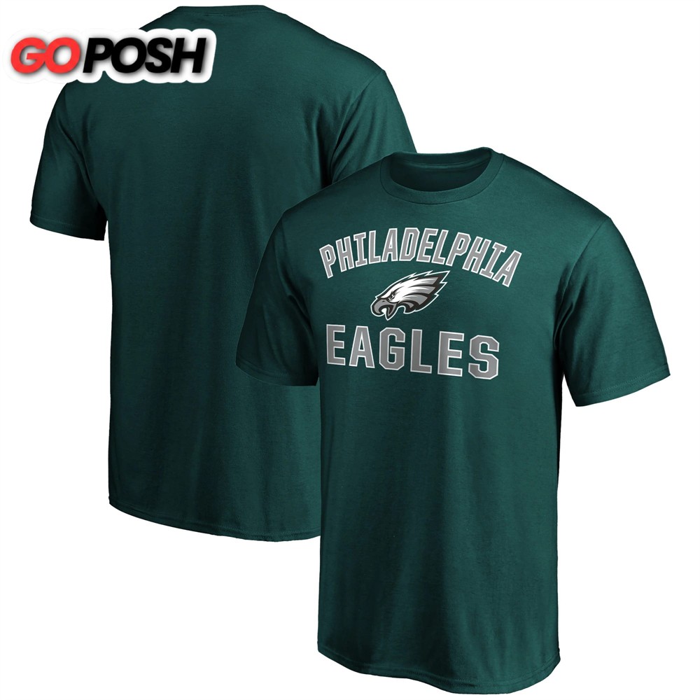 Philadelphia Eagles Branded Victory Arch Midnight Green T-shirt