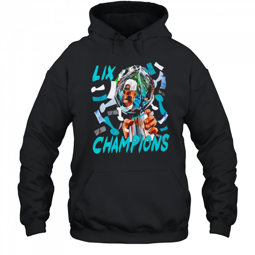 Philadelphia Eagles Cup Lix Confetti Reflection Jalen Hunt T-shirt