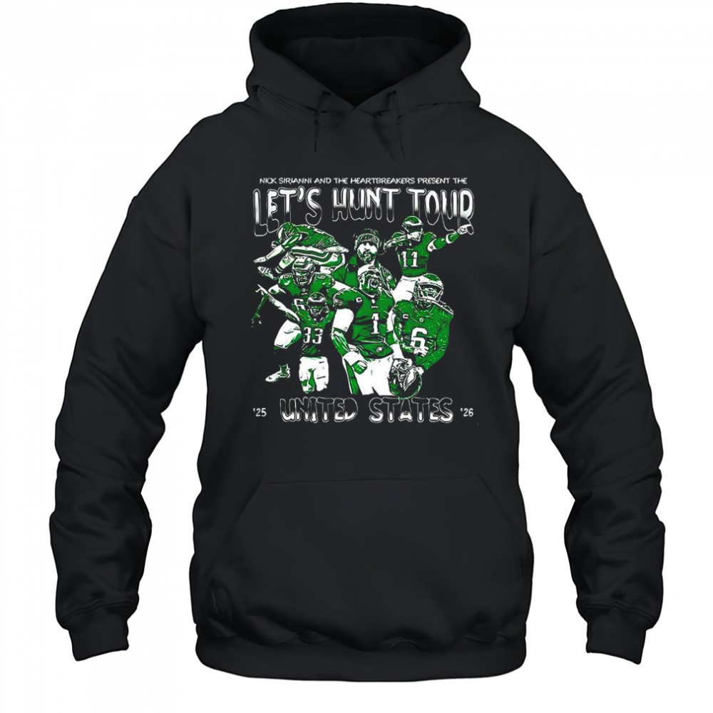 Philadelphia Eagles fly eagles fly lets hunt tour 2025 2026 shirts