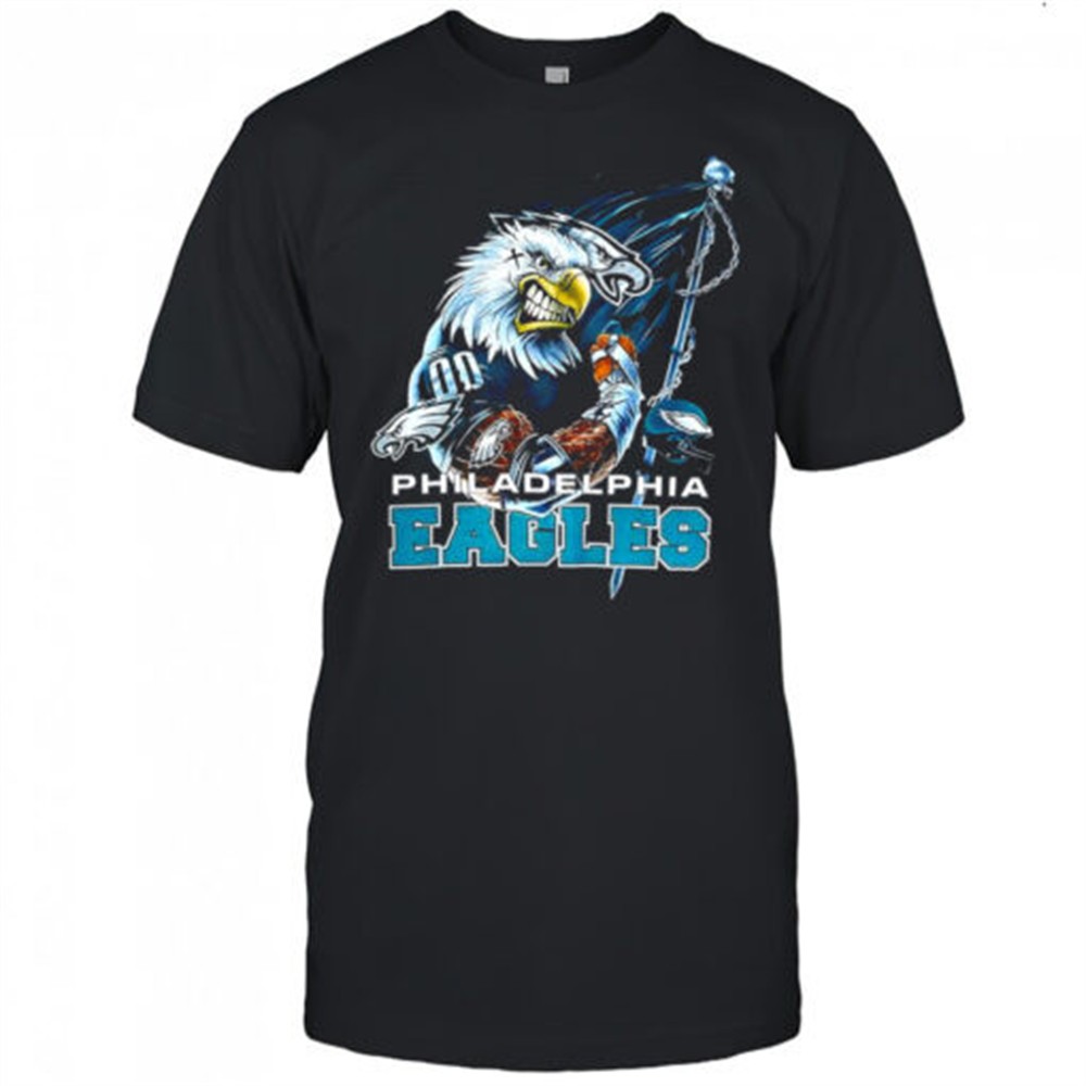 Philadelphia Eagles football mascot flag 2000s vintage shirt