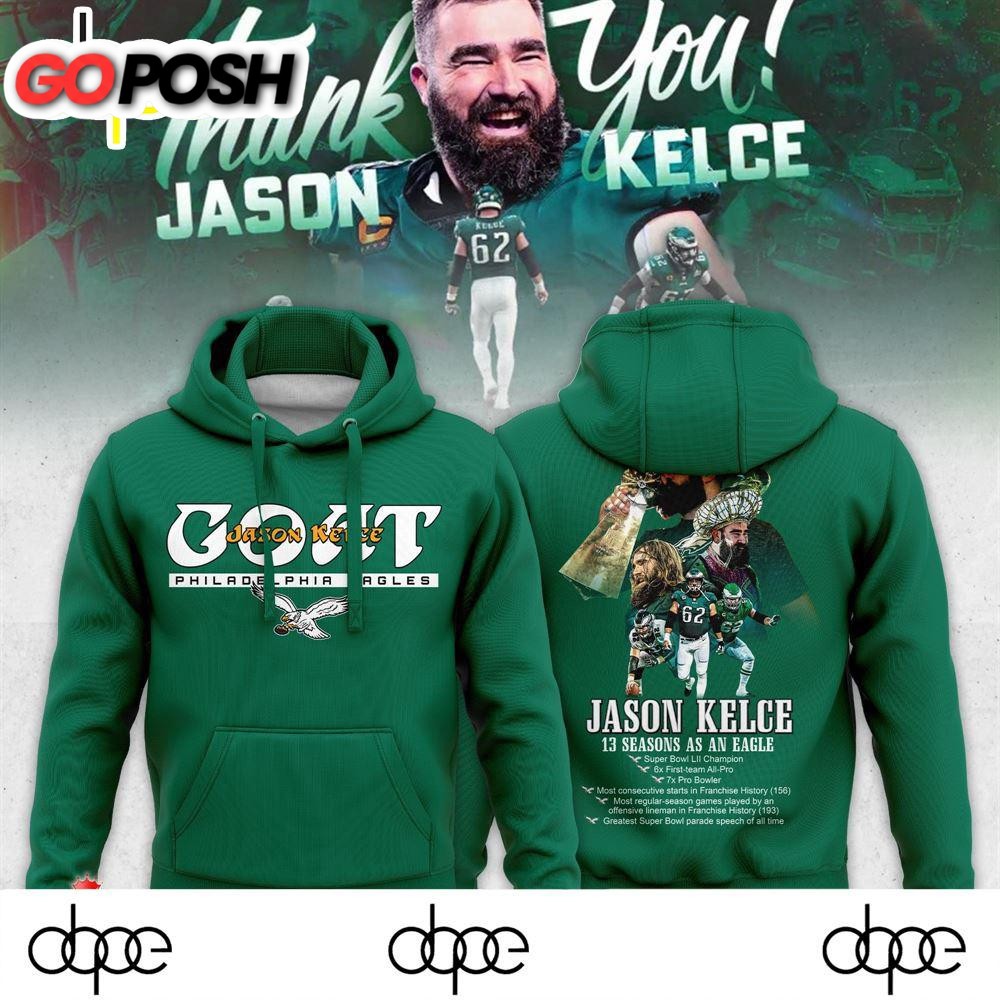 Philadelphia Eagles Goat Jason Kelce Hoodie