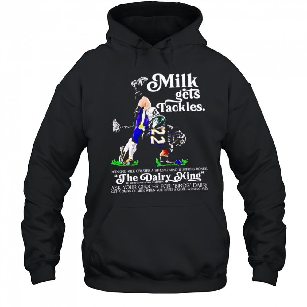 Philadelphia Eagles Milk Gets Tackles The Dairy King T-shirt