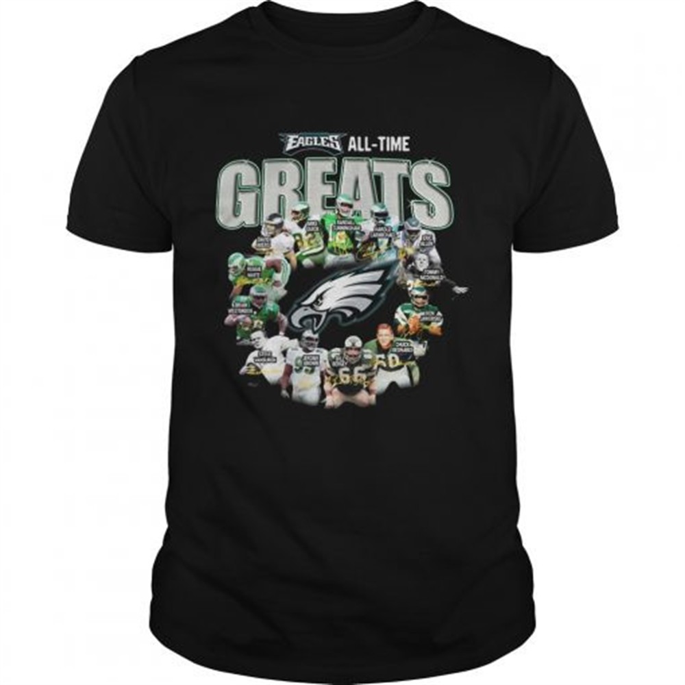 Philadelphia Eagles Players All Time Greats Signatures shirt