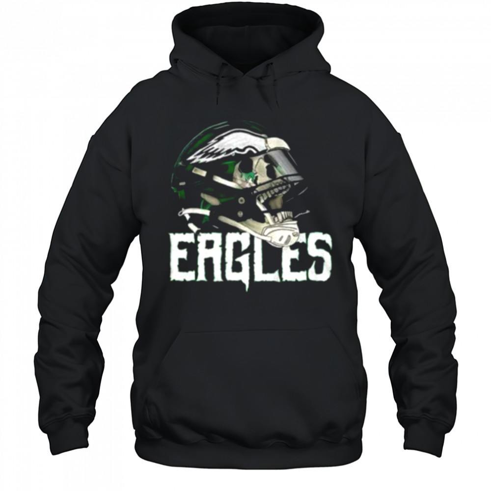 Philadelphia Eagles skull helmet gift for fans shirt