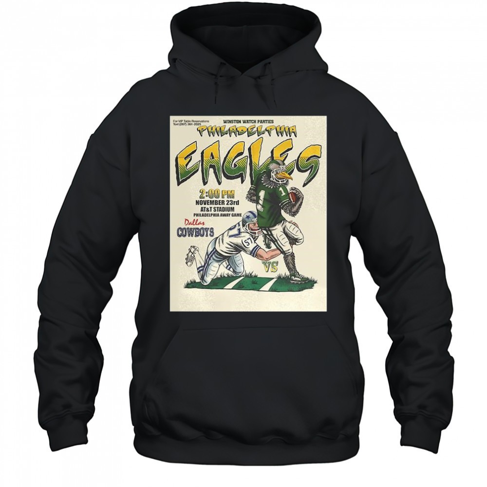 Philadelphia Eagles vs Dallas Cowboys NFL 2025 AT and T stadium poster shirt