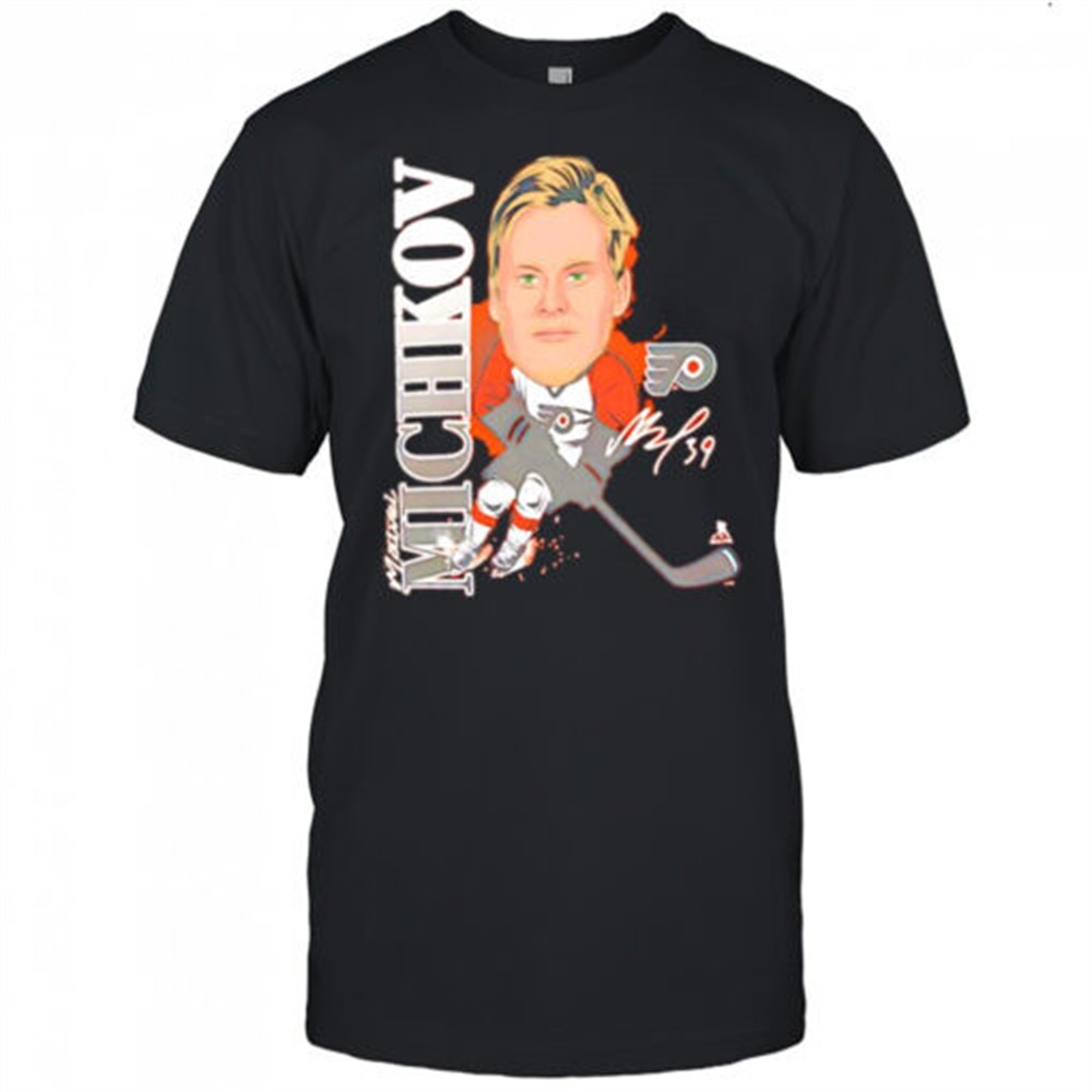 philadelphia-flyers-matvei-michkov-caricature-player-signature-shirt-b97fwrsq Philadelphia Flyers Matvei Michkov Caricature Player signature shirt