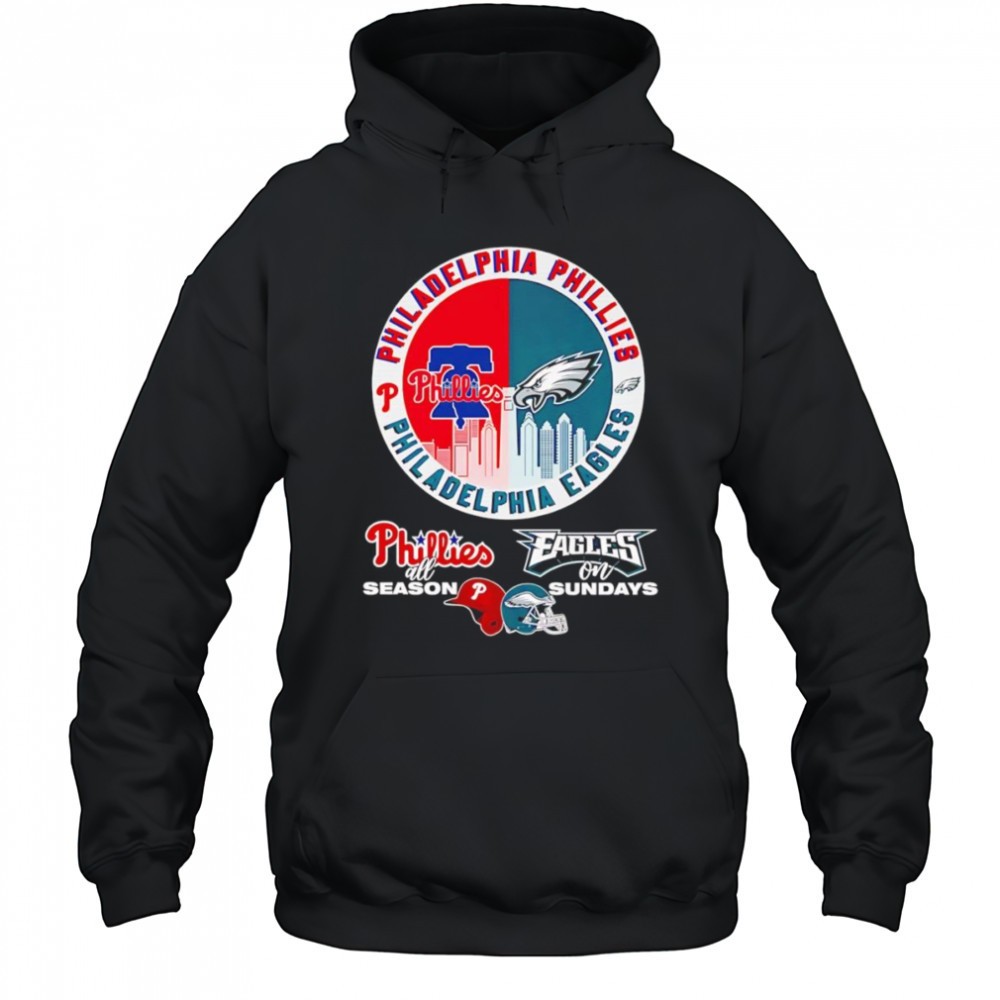 Philadelphia Phillies all season Eagles on Sundays shirt