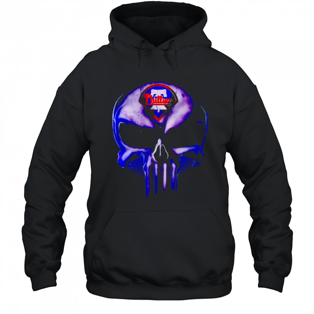 Philadelphia Phillies Baseball Punisher Skull shirt