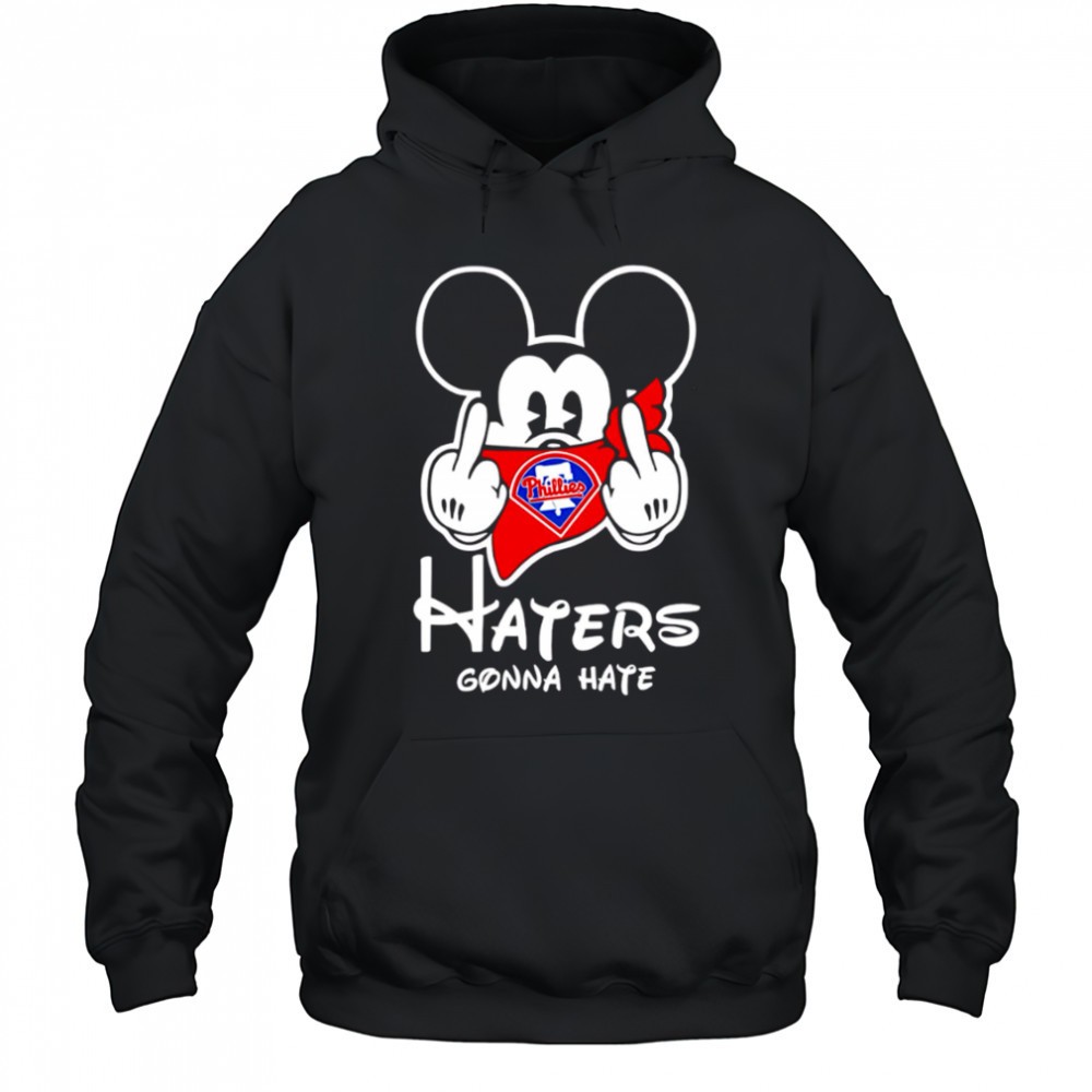 Philadelphia Phillies Haters Gonna Hate Mickey Mouse Disney Baseball shirt