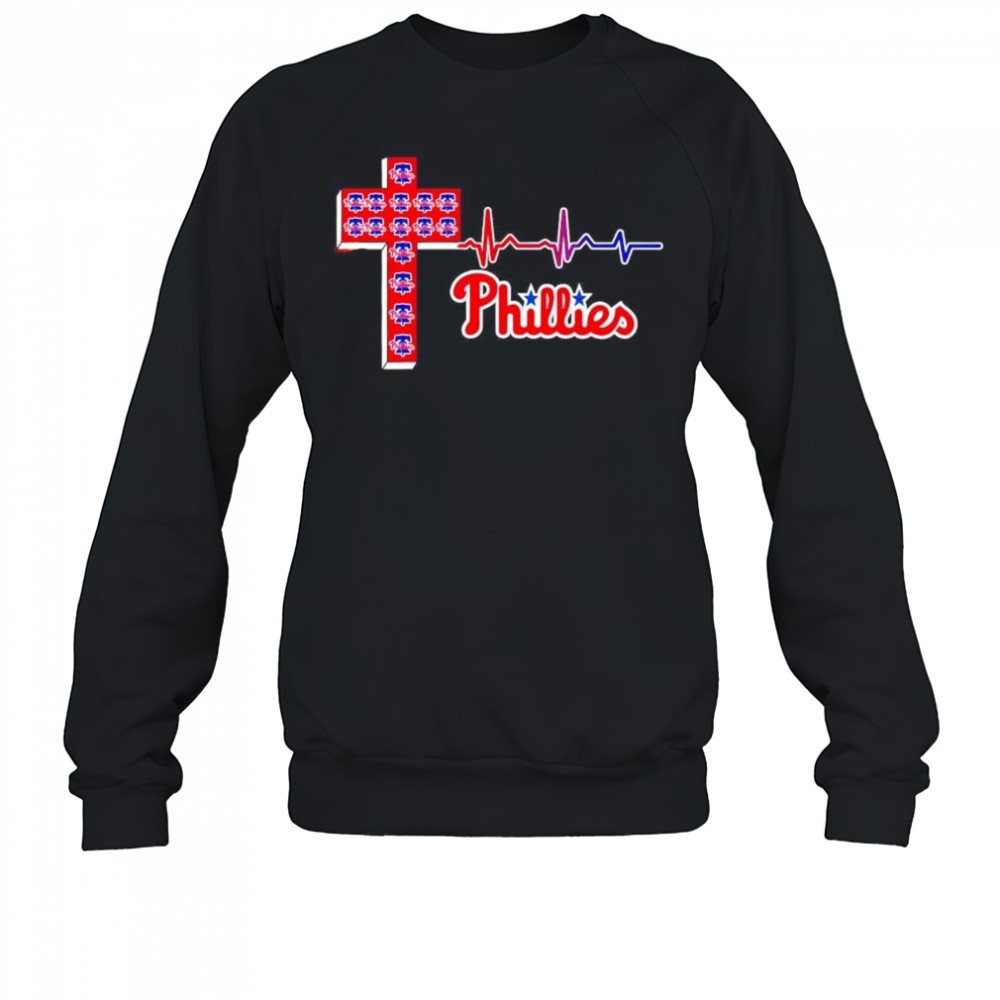 philadelphia-phillies-logo-christian-cross-heartbeat-shirt-wb94uhua Philadelphia Phillies logo Christian cross heartbeat shirt