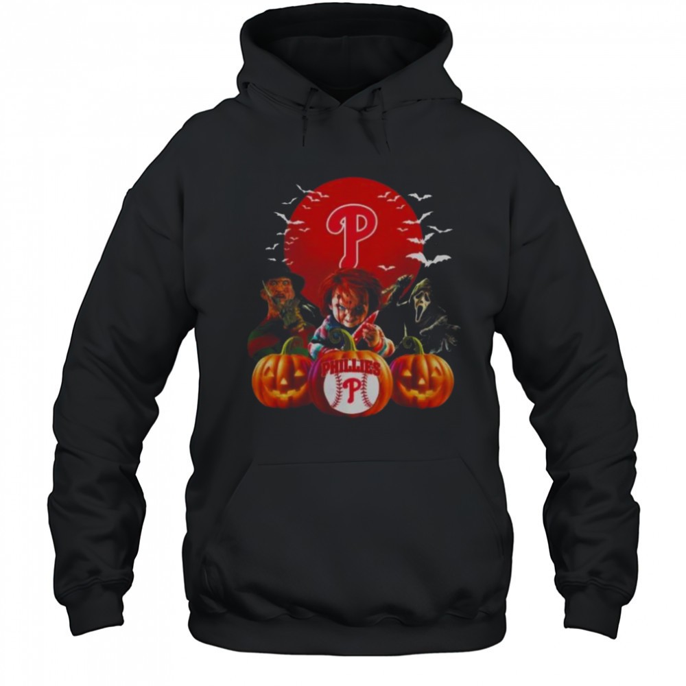 Philadelphia Phillies MLB Horror Movie Halloween T-Shirt