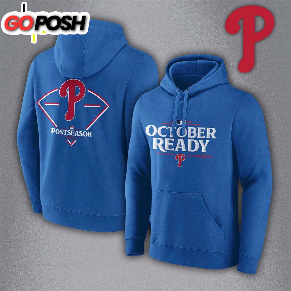 Philadelphia Phillies Royal 2024 MLB Postseason Locker Room Hoodie