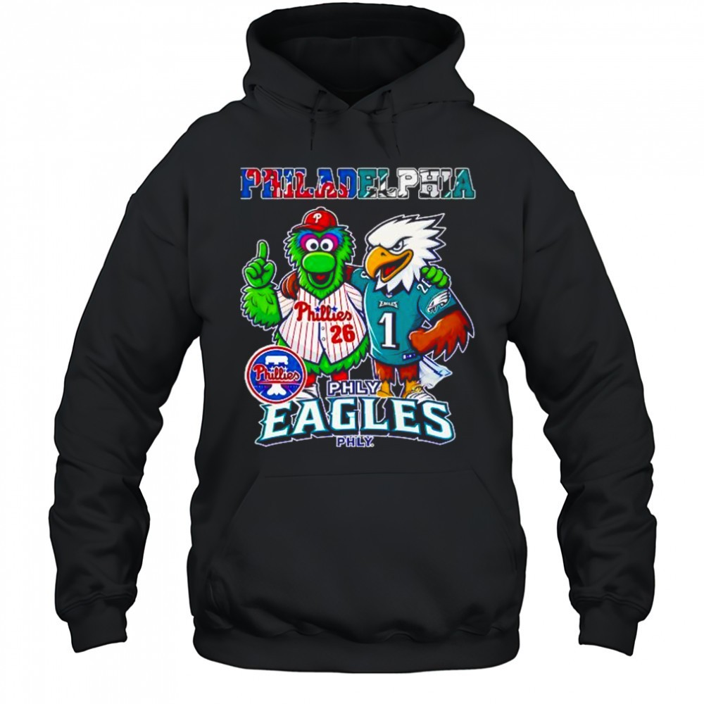 Philadelphia Phillies x Philadelphia Eagles Philadelphia Phly Eagles Phly Mascot shirt