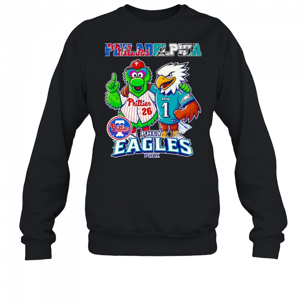 philadelphia-philly-and-eagles-mascot-shirt-qiibwqsg Philadelphia Philly and Eagles mascot shirt