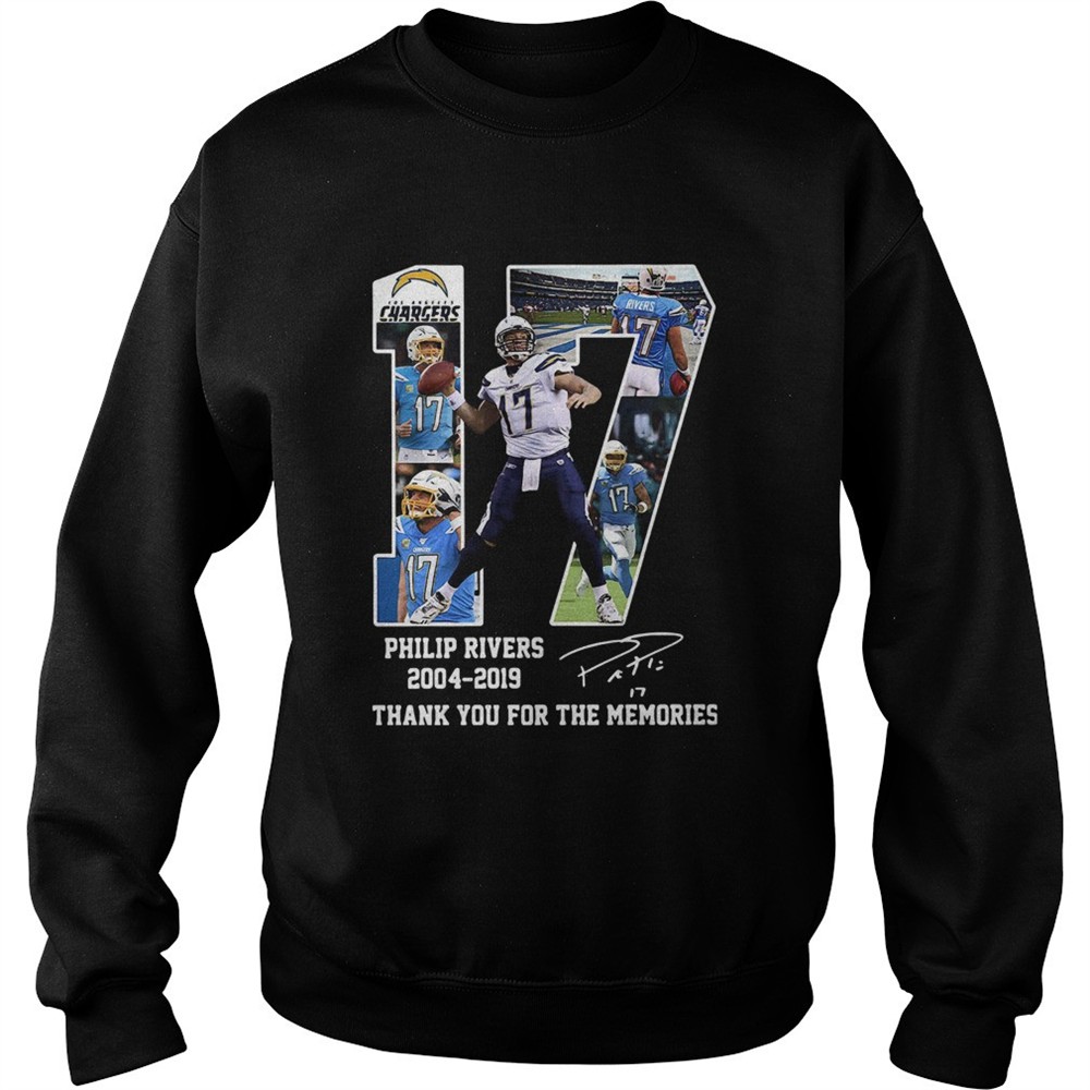 Philip Rivers 17 2004 2019 Thank You For The Memories shirt