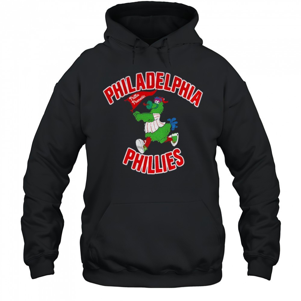 Phillie Phanatic holding flag Philadelphia Phillies MLB Baseball Champions 2025 shirt