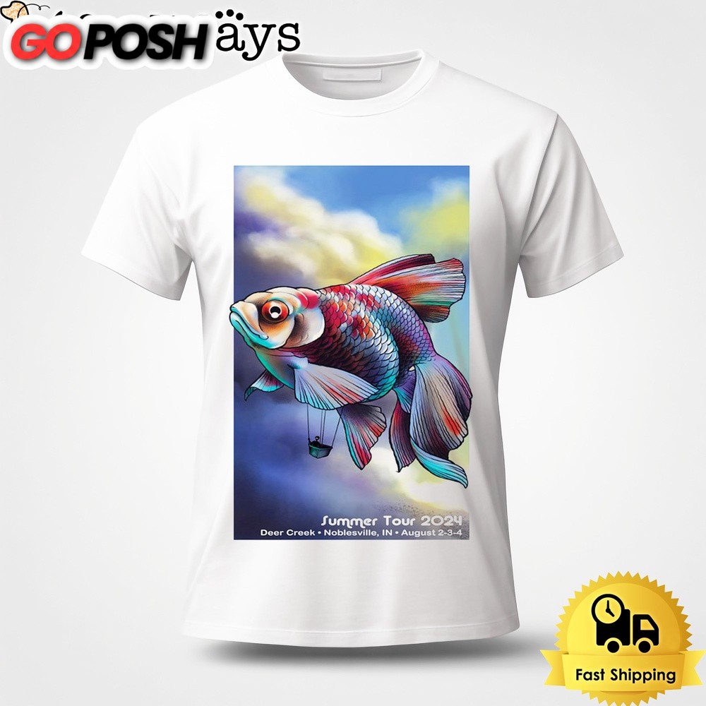 Phish August 2-4 2024 Deer Creek Noblesville IN Unisex T-Shirt