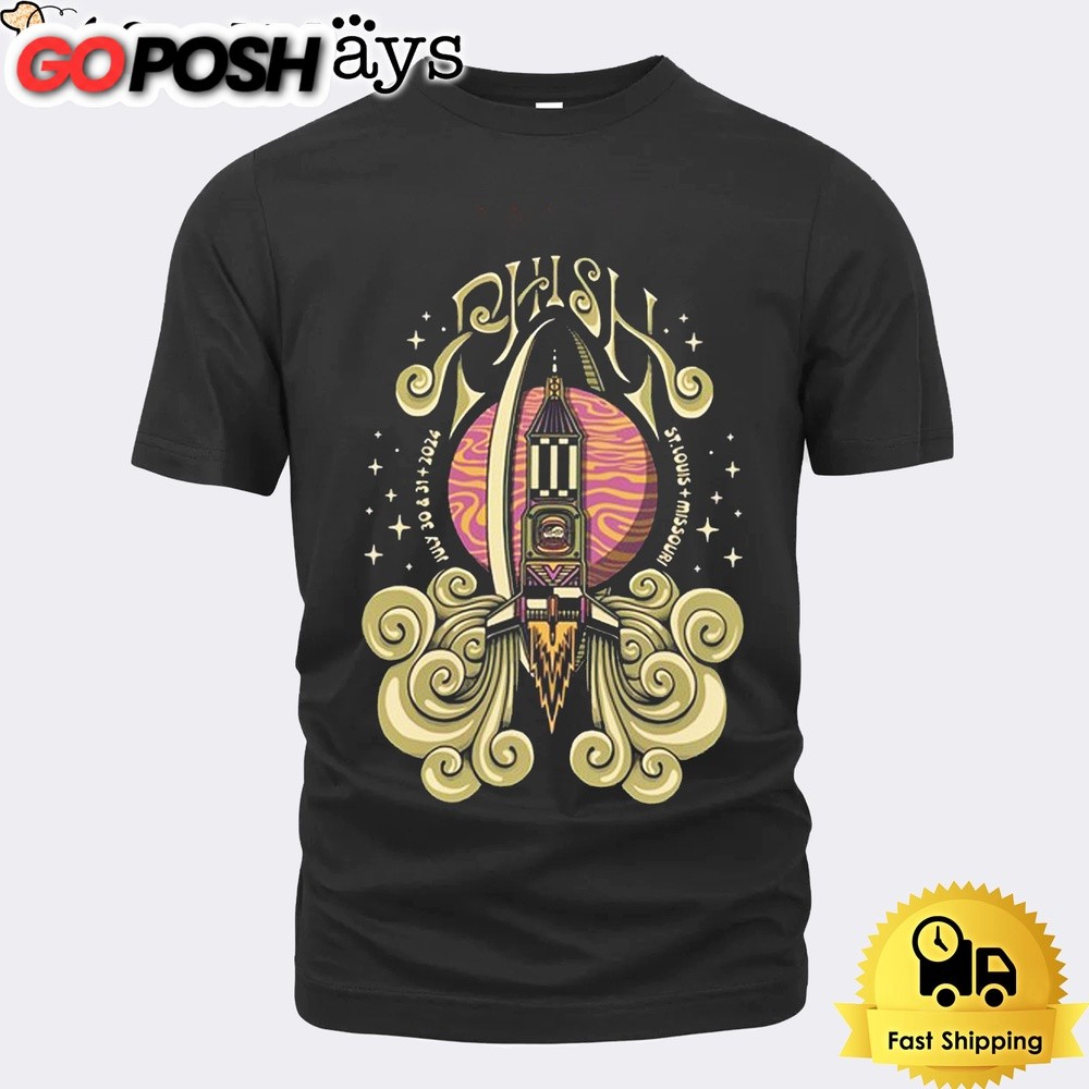 Phish Tour At Chaifetz Arena St Louis MO On July 30-31 2024 Unisex T-Shirt