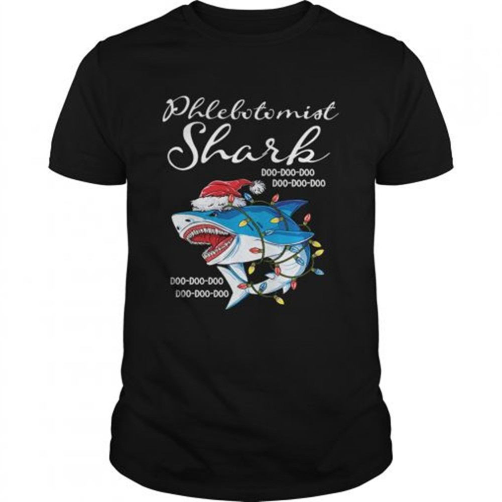 phlebotomist-shark-in-santa-hat-christmas-shirt-cwg694ue Phlebotomist Shark In Santa Hat Christmas shirt