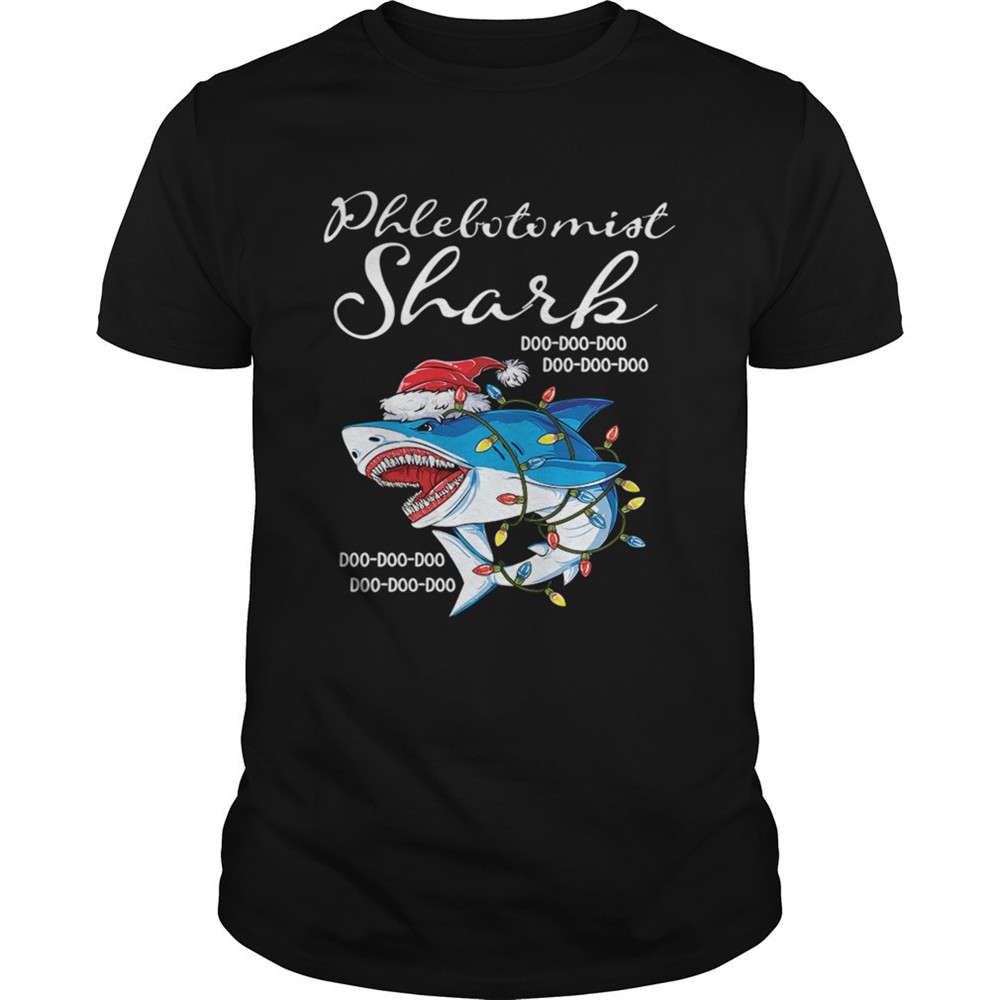 phlebotomist-shark-in-santa-hat-christmas-shirt-cwg694ue Phlebotomist Shark In Santa Hat Christmas shirt