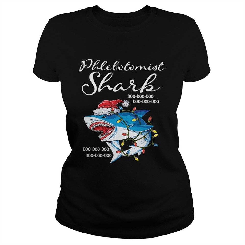phlebotomist-shark-in-santa-hat-christmas-shirt-cwg694ue Phlebotomist Shark In Santa Hat Christmas shirt