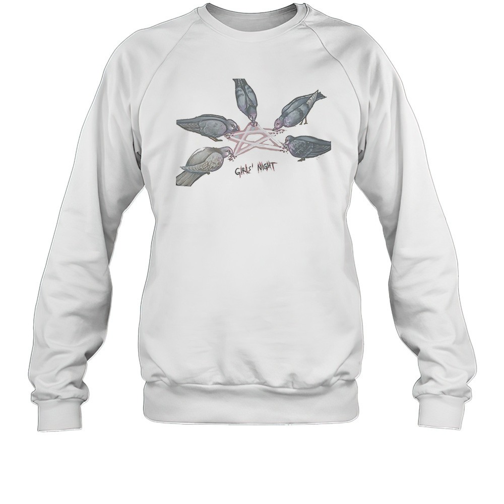 Pigeon Pentagram Girls Night Shirt