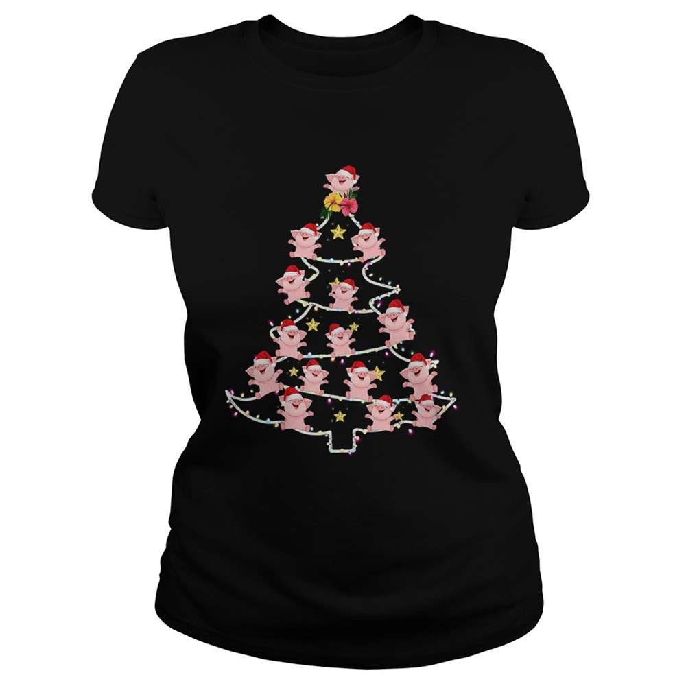 pigs-santa-christmas-tree-shirt-sgunkfra Pigs Santa Christmas Tree shirt