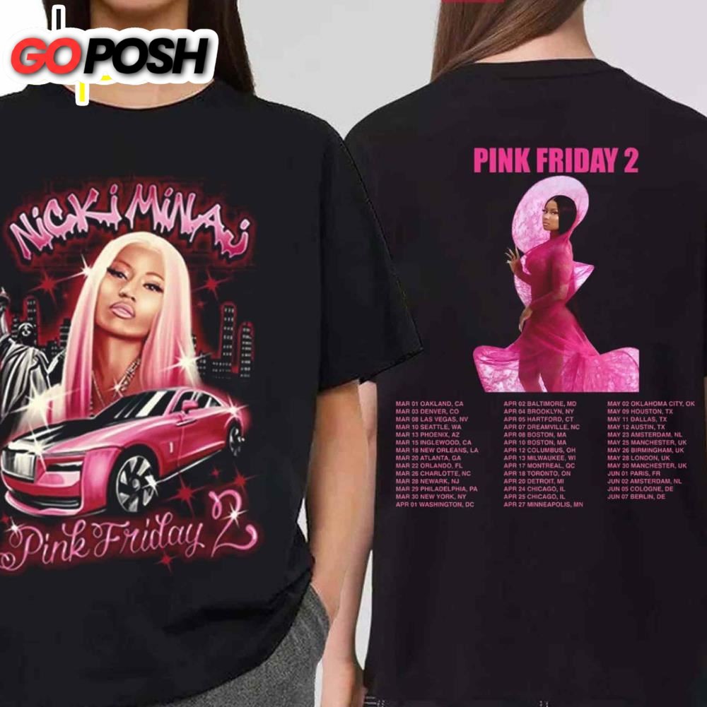 Pink Friday 2 Nicki Minaj 2024 Tour T-Shirt