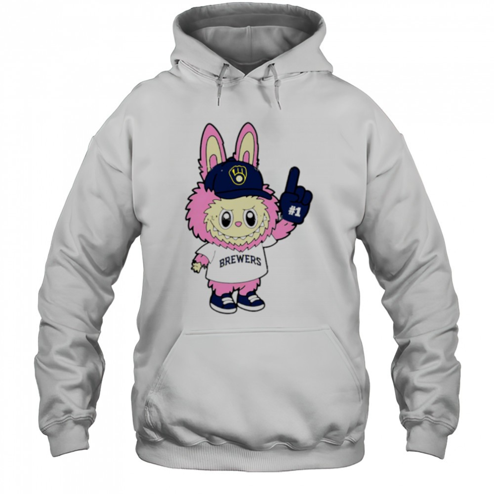Pink Labubu Milwaukee Brewers Labubu MLB Baseball shirt