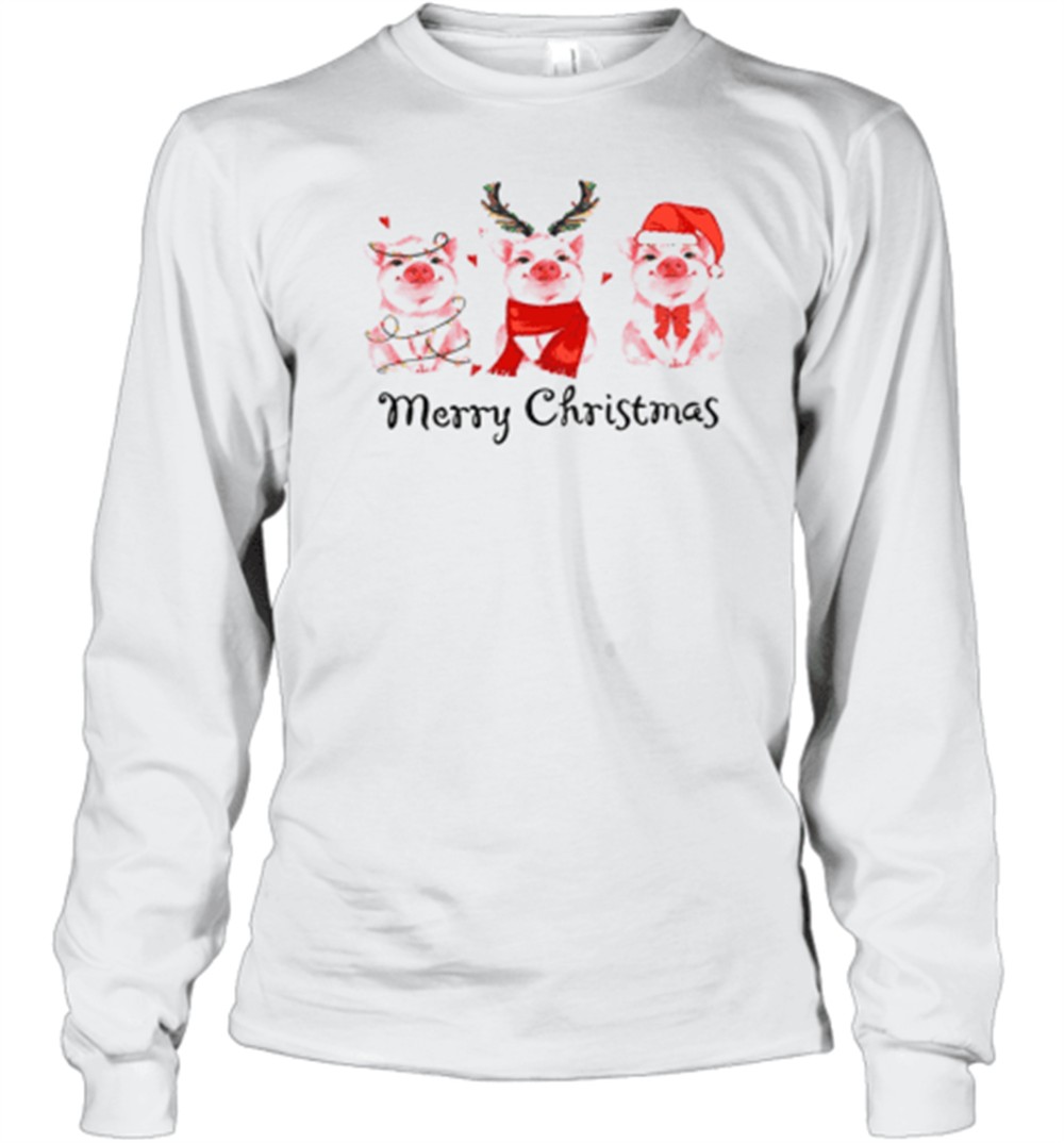 pink-pig-merry-christmas-teacher-t-shirt-lplkmo6p Pink Pig Merry Christmas Teacher T-Shirt