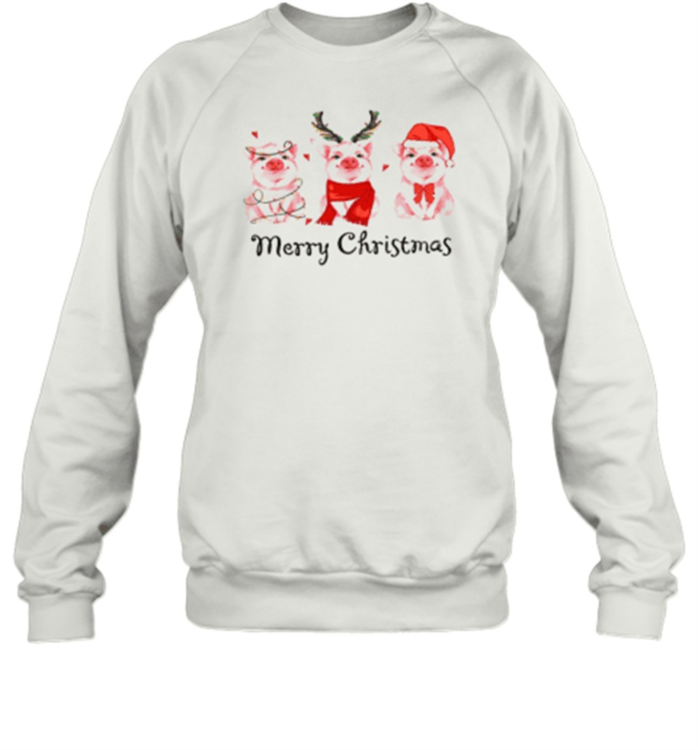 pink-pig-merry-christmas-teacher-t-shirt-lplkmo6p Pink Pig Merry Christmas Teacher T-Shirt