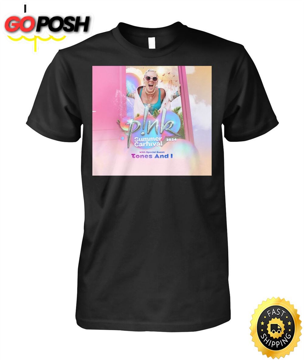 Pink Summer Carnival Tour 2025 Australia Shirts