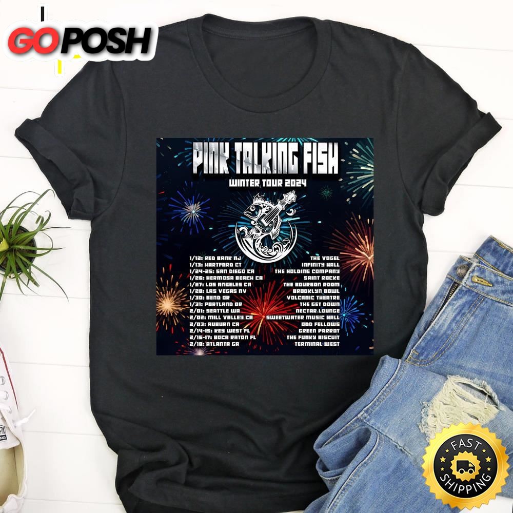 Pink Talking Fish 2025 Spring Tour Dark Side Of The Moon 50th Anniversary Celebration Tshirt