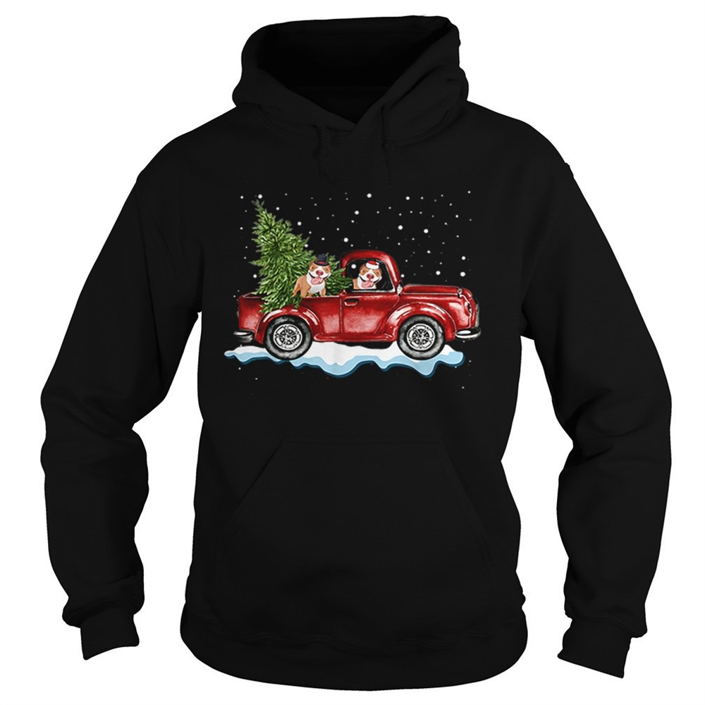 pitbull-dog-pickup-truck-christmas-shirt-w8qnadro Pitbull Dog Pickup Truck Christmas shirt