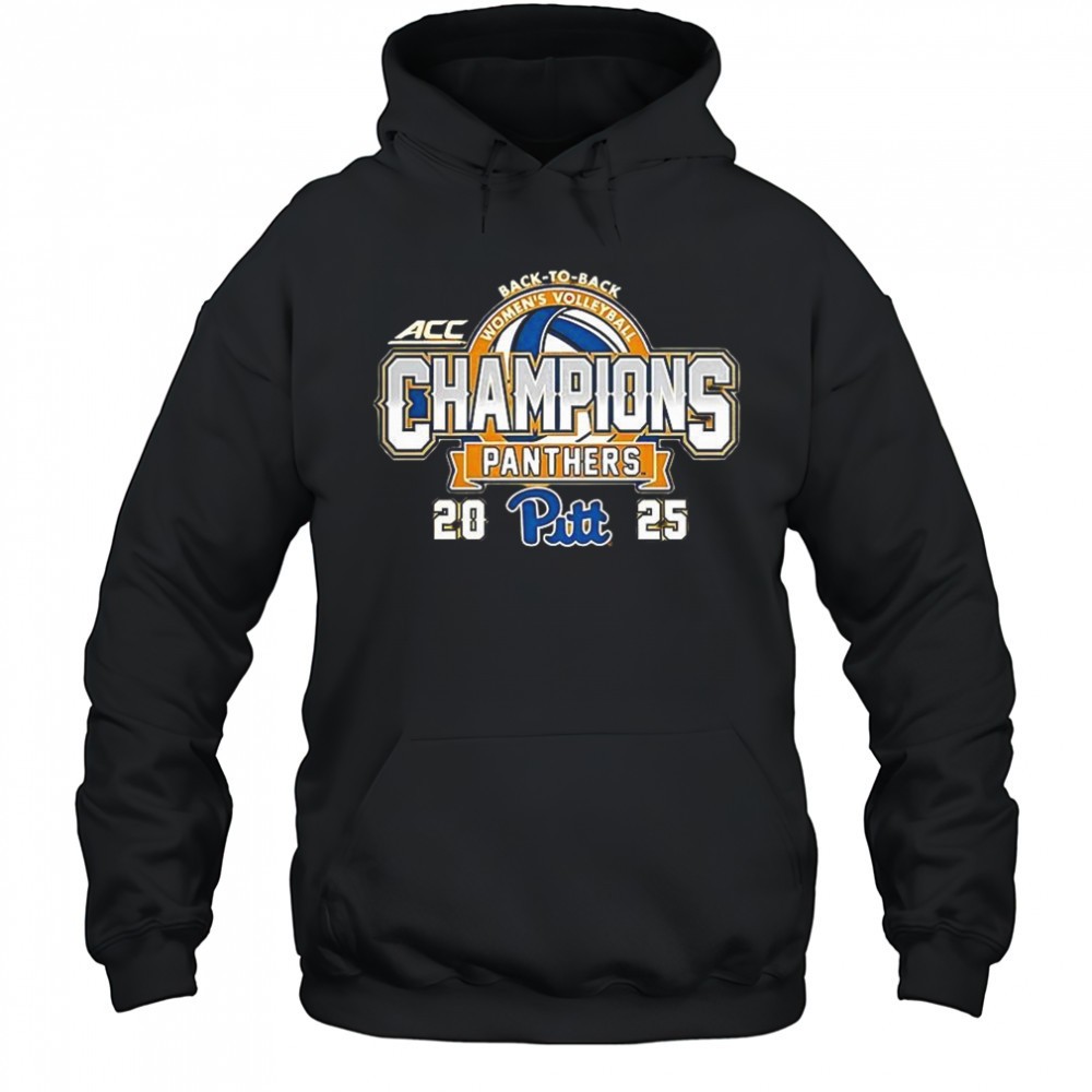 Pitt Panthers 2025 ACC Volleyball Champions Back-To-Back shirt