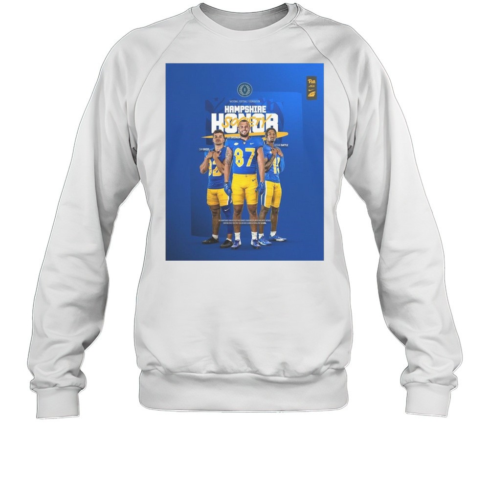 Pittsburgh Panthers 2025 Hampshire Honor Society Rashad Battle Jake Overman Cam Guess T-shirt