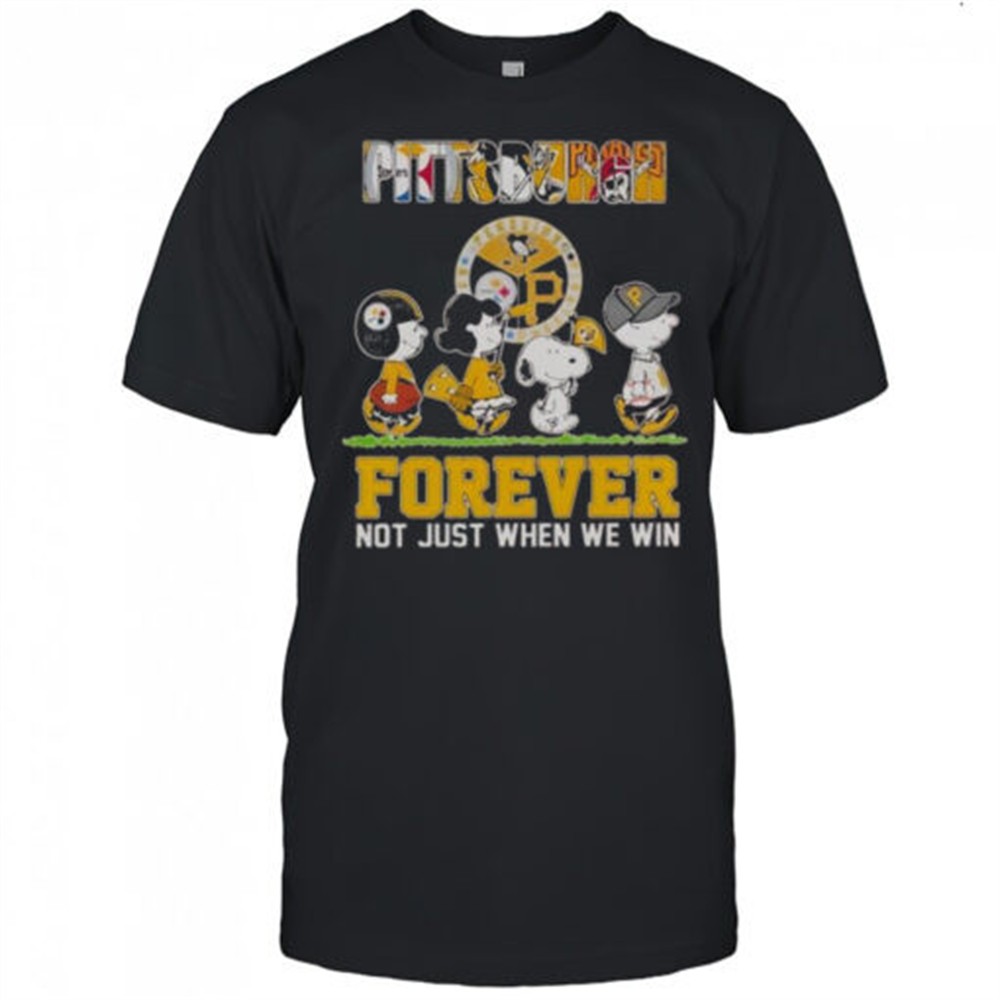 pittsburgh-panthers-the-peanuts-snoopy-and-friends-forever-not-just-when-we-win-69l468en Pittsburgh Panthers The Peanuts Snoopy And Friends Forever Not Just When We Win T-Shirt