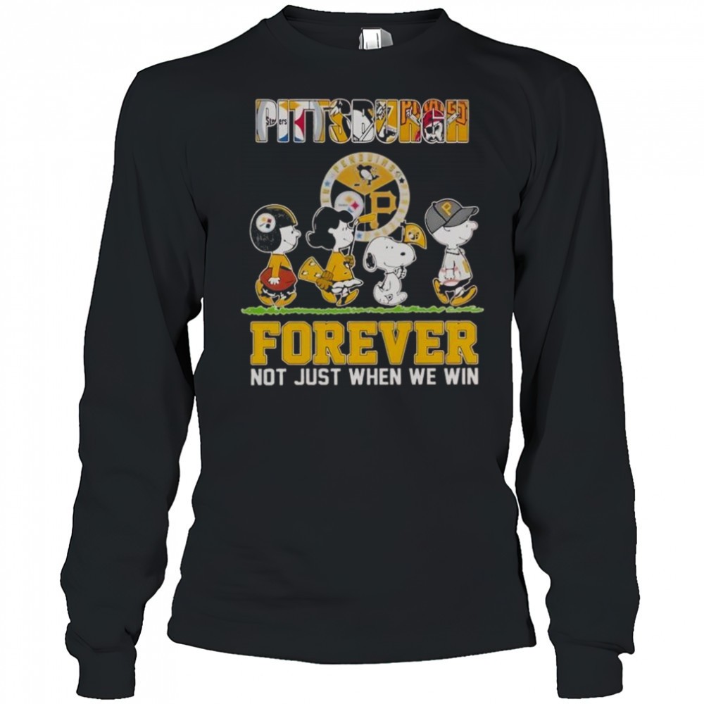 pittsburgh-panthers-the-peanuts-snoopy-and-friends-forever-not-just-when-we-win-69l468en Pittsburgh Panthers The Peanuts Snoopy And Friends Forever Not Just When We Win T-Shirt