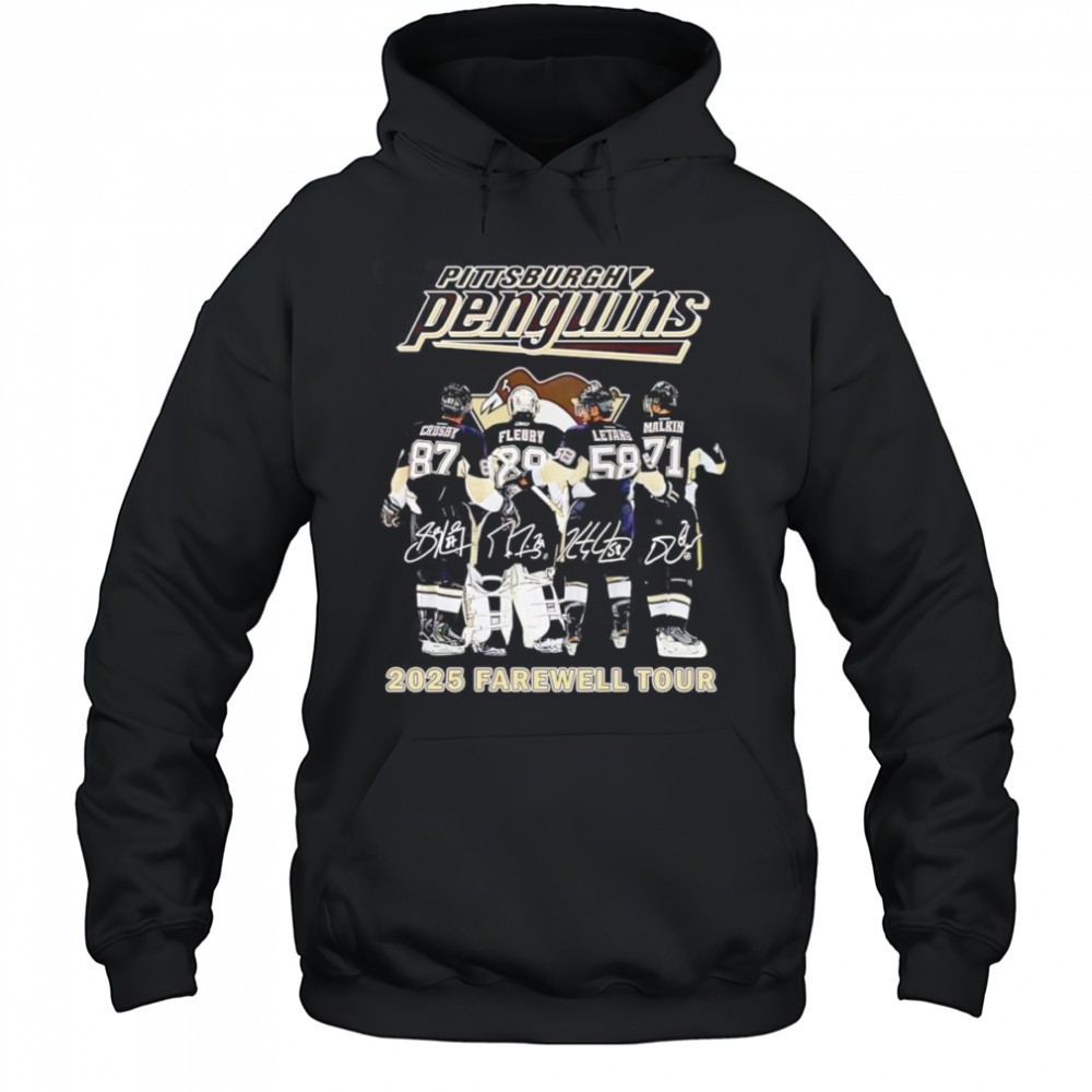 Pittsburgh Penguins 2025 Farewell Tour signature shirt
