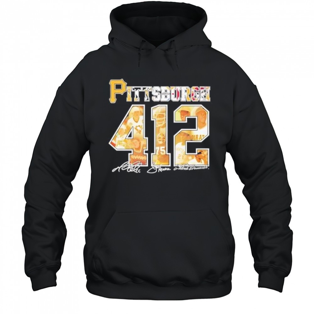 Pittsburgh pirates 412 legends signatures shirt
