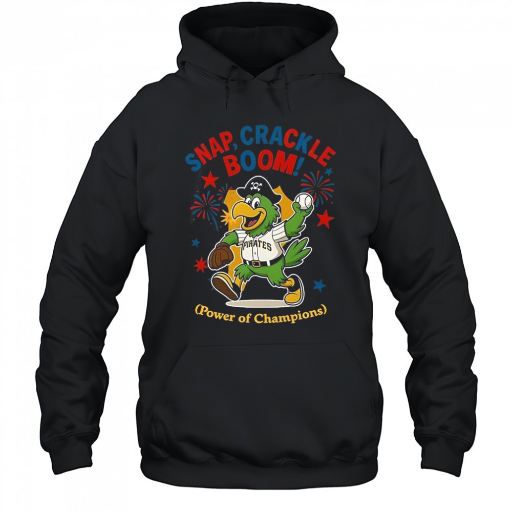 Pittsburgh Pirates Snap Crackle Boom Power Of Champions Indepencence Day T-Shirt