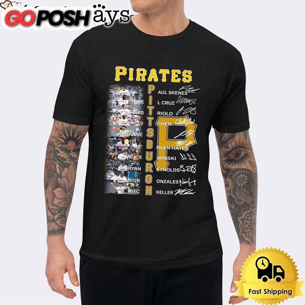 Pittsburgh Pirates Team Signature 2024 Unisex T-Shirt