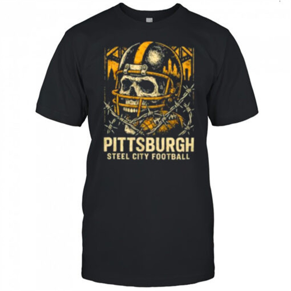pittsburgh-steel-city-football-skull-crackin-helmet-shirt-ergwi0ys Pittsburgh Steel City Football skull crackin helmet Shirt