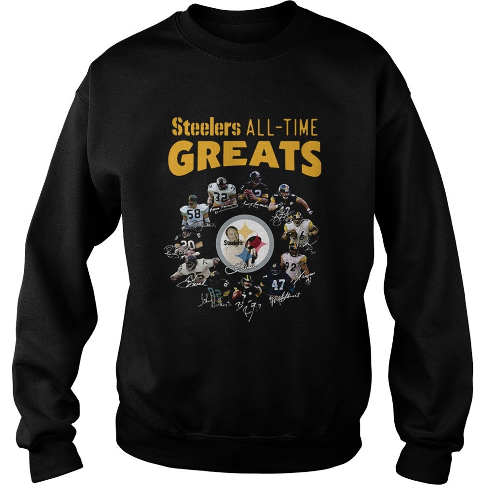 Pittsburgh Steelers AllTime Greats Players Signatures shirt