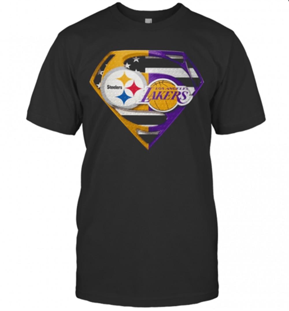 pittsburgh-steelers-and-los-angeles-lakers-superman-t-shirt-0ro5sc92 Pittsburgh Steelers And Los Angeles Lakers Superman T-Shirt