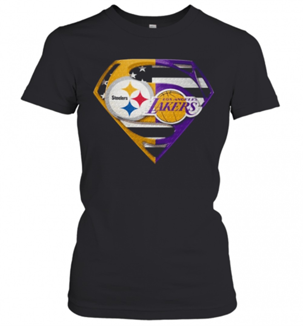 pittsburgh-steelers-and-los-angeles-lakers-superman-t-shirt-0ro5sc92 Pittsburgh Steelers And Los Angeles Lakers Superman T-Shirt