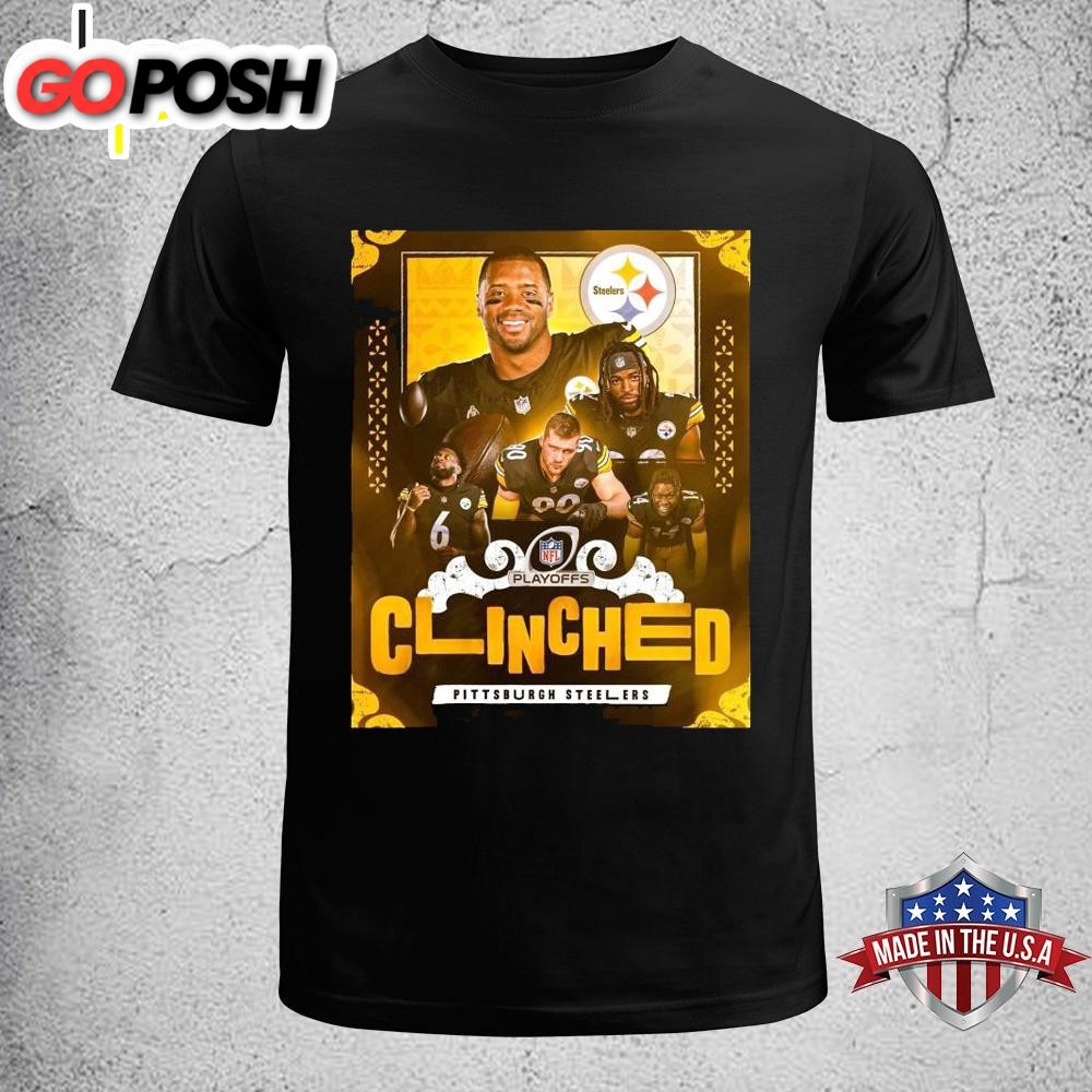 Pittsburgh Steelers Clinched The 2024 NFL Playoff Unisex T-Shirt