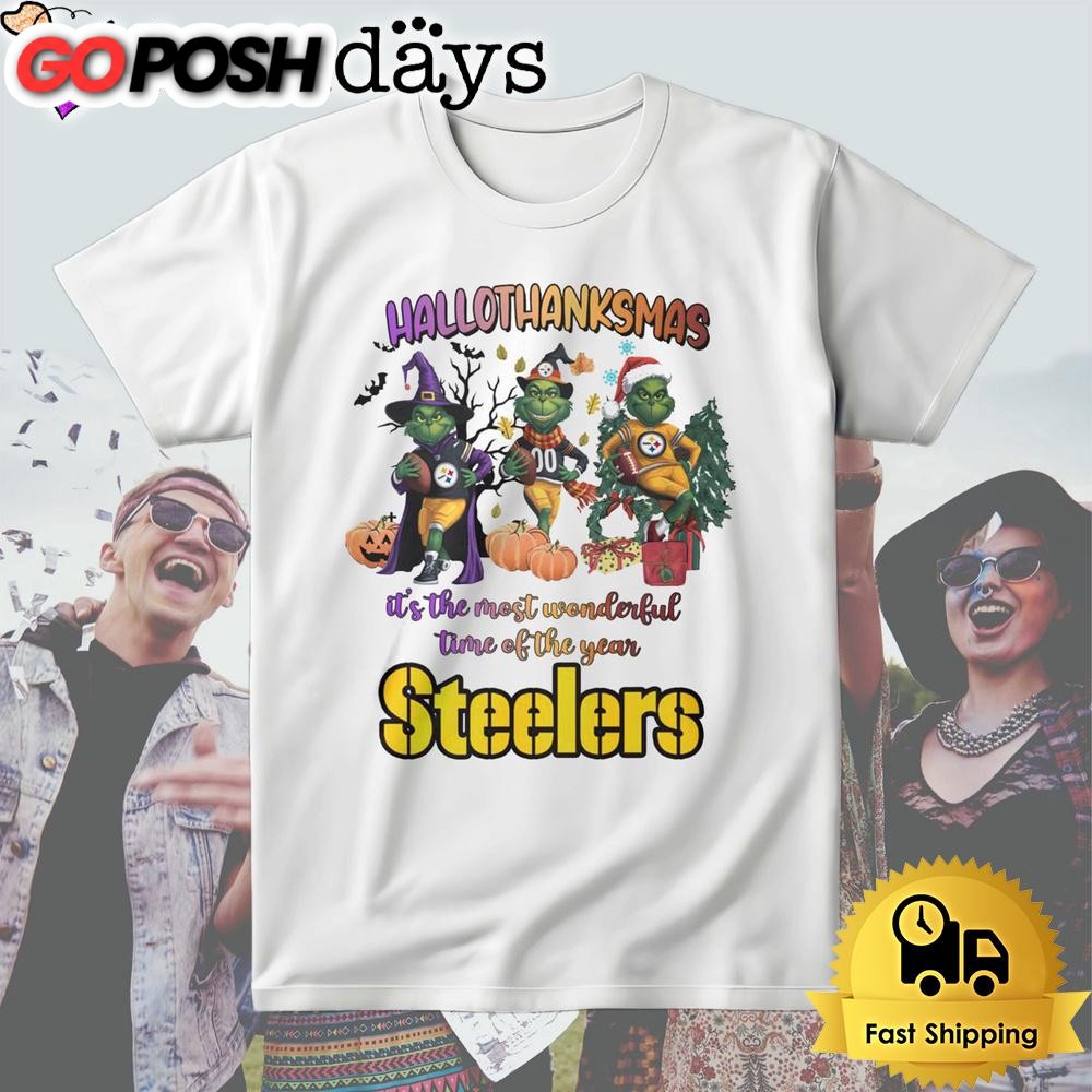 Pittsburgh Steelers Hallothanksmas T Shirt