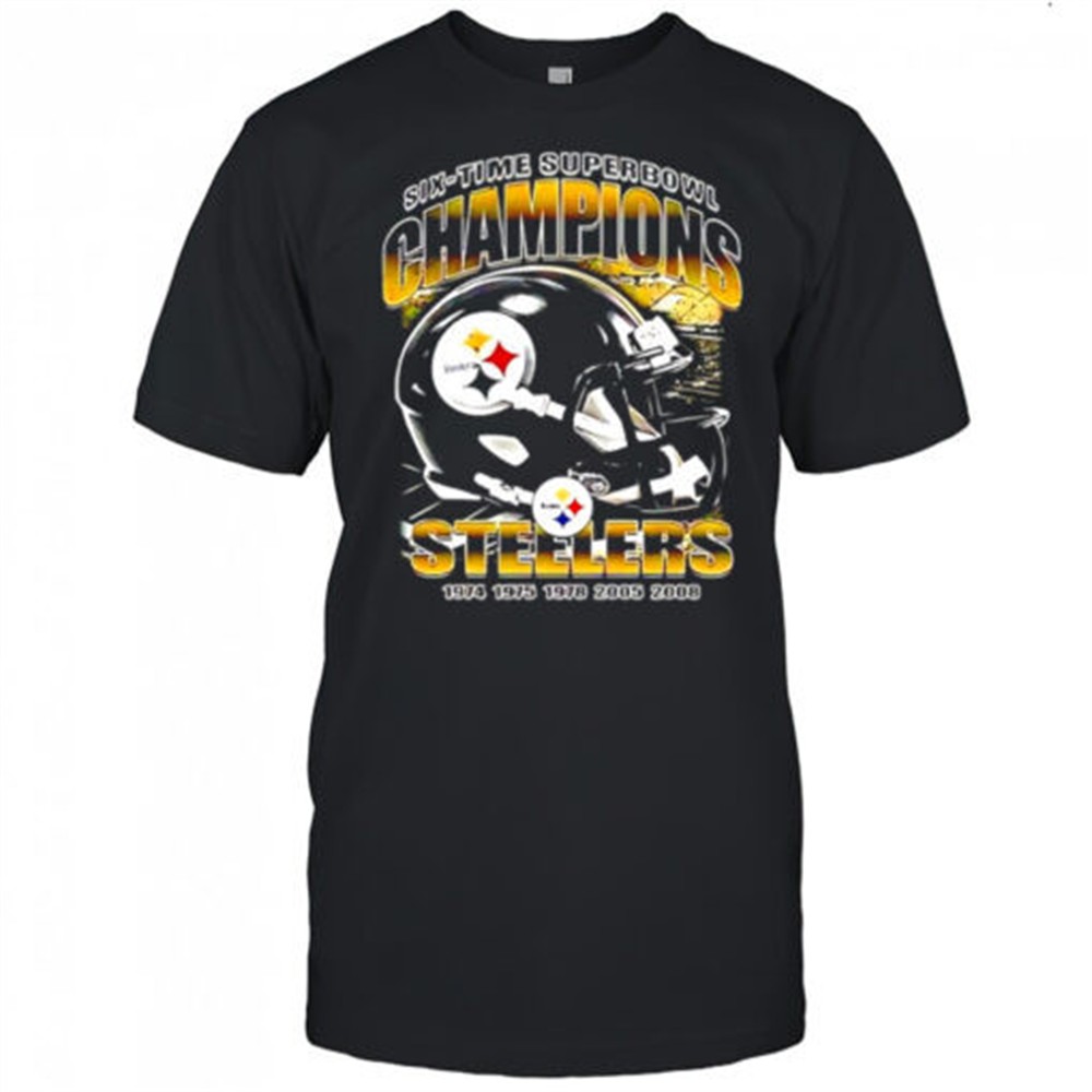 pittsburgh-steelers-six-time-super-bowl-champions-helmet-retro-shirt-3oiasdn8 Pittsburgh Steelers six time Super Bowl Champions helmet retro shirt