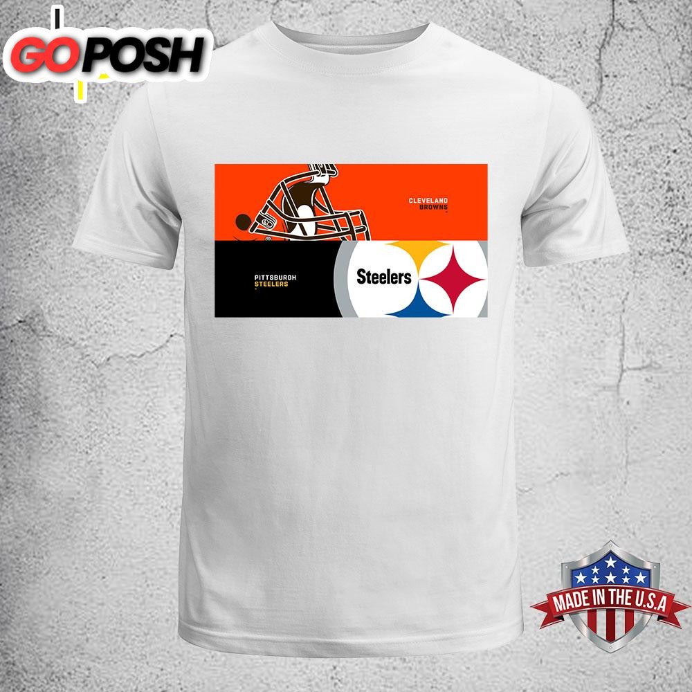Pittsburgh Steelers Vs Cleveland Browns Logo Nfl T-Shirt